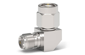 26.5GHz SMA(母頭)-SMA(公頭)射頻轉(zhuǎn)接器，90°直角彎